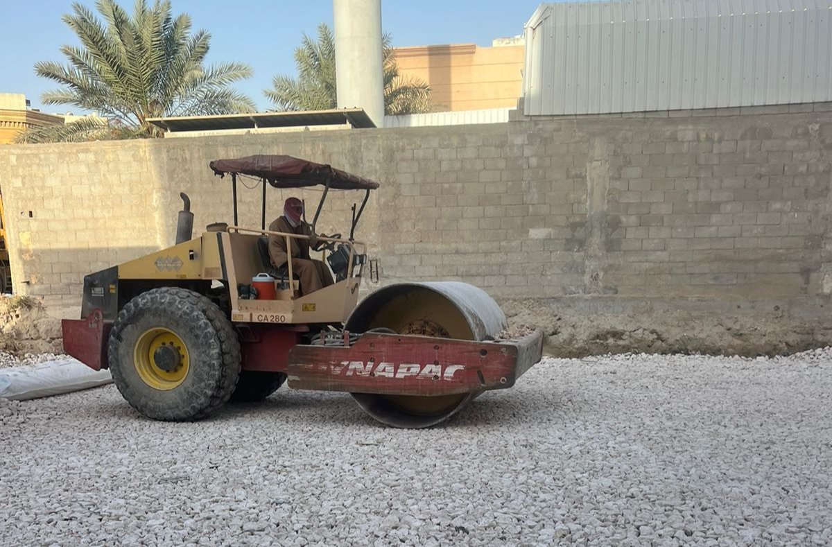 الأعمال التمهيدية والحفر والردم